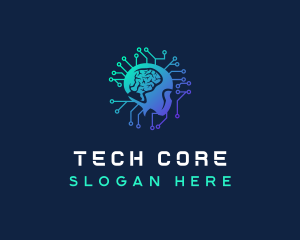 Data Tech Intelligence logo design