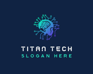 Data Tech Intelligence logo design