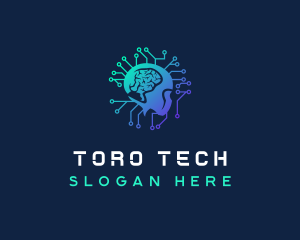 Data Tech Intelligence logo design