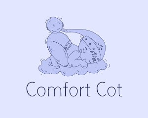 Cot - Toddler Boy Bedtime logo design