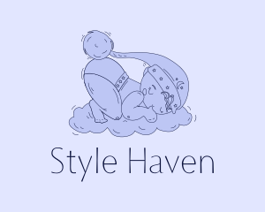 Cot - Toddler Boy Bedtime logo design