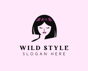 Hair Makeup Woman logo design