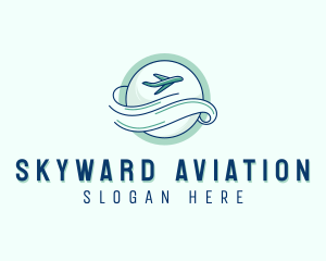 Pilot Aviation Plane logo design