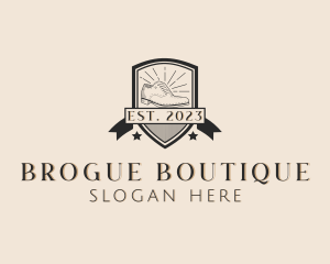 Brogue - Brogue Shoes Shield logo design