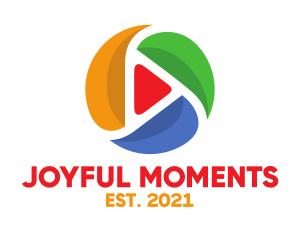 Play - Colorful Media Play logo design