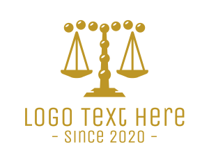 Justice - Gold Pebble Law Firm logo design