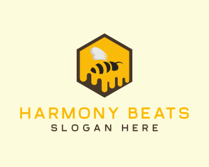 Insect - Bee Hive Honey logo design