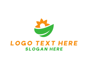 Leaf - Leaf Sunflower Nature logo design