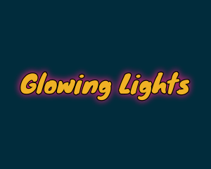 Comic Playful Glowing logo design