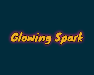 Comic Playful Glowing logo design