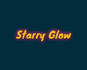 Comic Playful Glowing logo design