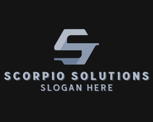 Industrial Company Letter S logo design