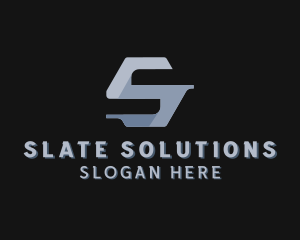 Industrial Company Letter S logo design