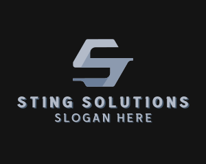 Industrial Company Letter S logo design