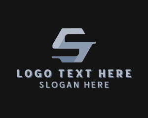 Geometric - Industrial Company Letter S logo design