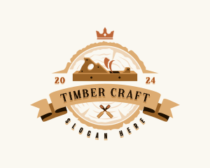 Woodcraft - Artisan Woodwork Planer logo design