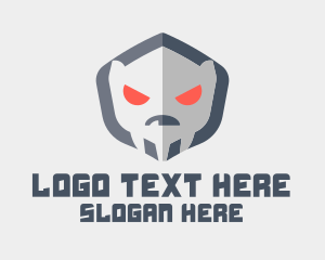 Extraterrestrial - Gray Angry Character logo design