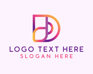 App - Gradient Generic Letter D logo design