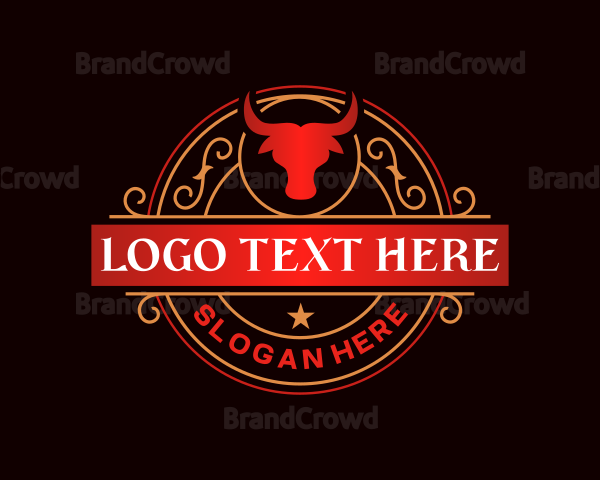 Luxury Bull Restaurant Logo