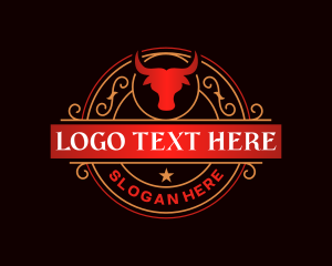 Luxury Bull Restaurant Logo