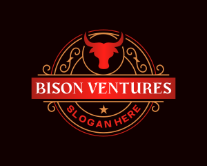 Luxury Bull Restaurant logo design