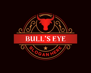 Luxury Bull Restaurant logo design