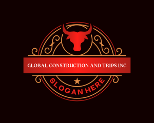 Ranch - Luxury Bull Restaurant logo design