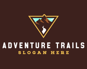 Mountain Forest Hiking logo design