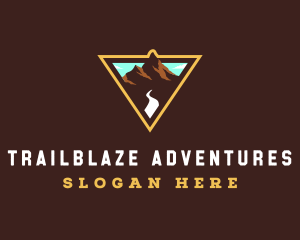 Hiking - Mountain Forest Hiking logo design