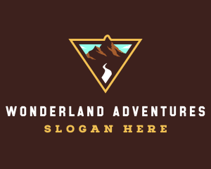 Mountain Forest Hiking logo design