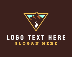 Mountain Forest Hiking Logo