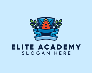 Academy - Academy School Wreath logo design