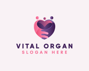 Family Heart Organization logo design