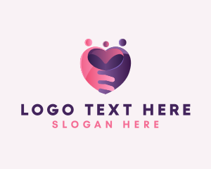 Love - Family Heart Organization logo design