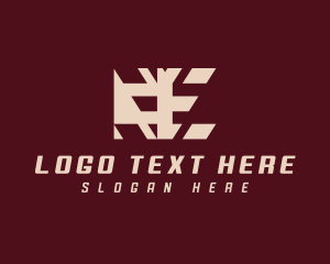 Geometric Brand Letter E Logo