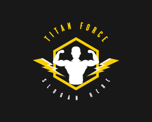 Heavyweight - Thunder Gym Fitness logo design