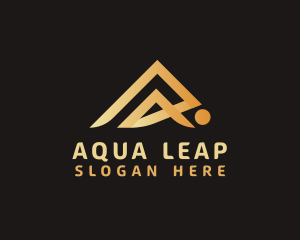 Luxury Mountain Peak logo design