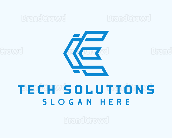 Electronic Tech Letter E Logo