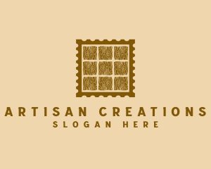 Artisan Woodwork Stamp logo design