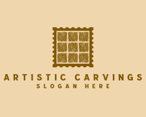 Artisan Woodwork Stamp logo design