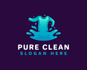 Detergent - Water Splash Shirt logo design