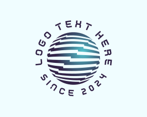 Tech - Business Tech Globe logo design