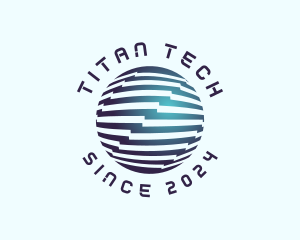 Business Tech Globe logo design