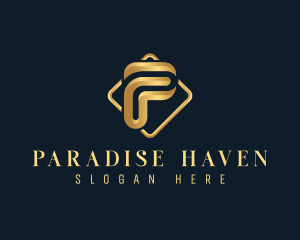 Luxury Corporate Letter P logo design