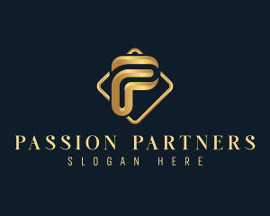 Luxury Corporate Letter P logo design