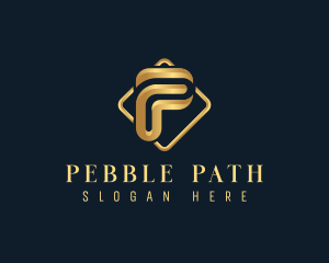 Luxury Corporate Letter P logo design