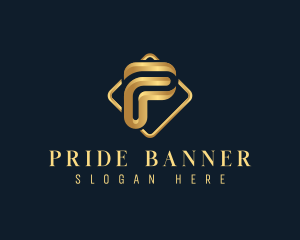 Luxury Corporate Letter P logo design