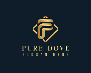 Luxury Corporate Letter P logo design