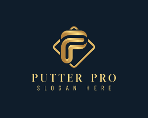 Luxury Corporate Letter P logo design