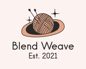 Interweave - Planet Crochet Yarn logo design